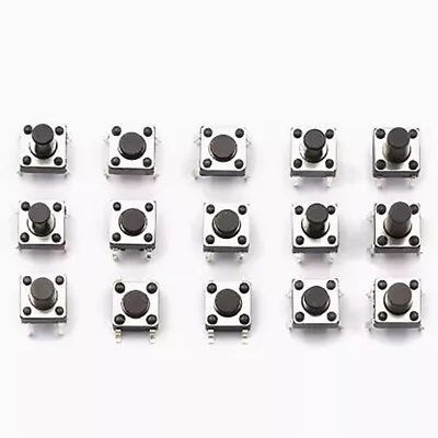 Micro Black Momentary Tactile Push Button Switch PCB Round Small Mini SMD Button • $2.60