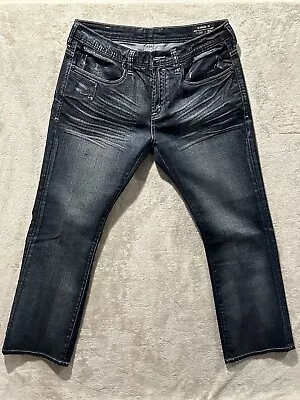 Buffalo David Bitton King-X Jeans Mens Size 32x30 Dark Blue Denim Wash Nice! • $24.99