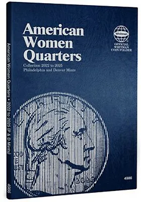 Whitman Coin Folder 4986 American Women Quarter 2022-2025 PD Album Book 25 Cent • $4.39
