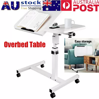 Mobile Adjustable Desk Laptop Computer Stand Over Bed Bedside Table Notebook AUS • $59.99