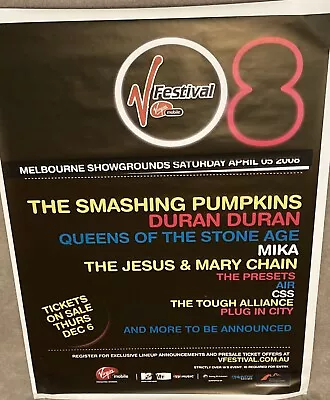 SMASHING PUMPKINS/Duran Duran/QOTSA/J&MC Australian LARGE TOUR  Poster (2008) • $75