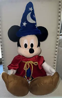 💜Disney Mickey Mouse Sorcerers Apprentice Plush - 21” Wizard Fantasia - EUC • $7.99