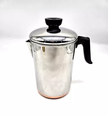 VTG Revere Ware 8 Cup Drip-O-Later Percolator Coffee Pot  Bottom Pot & Lid Only • $15