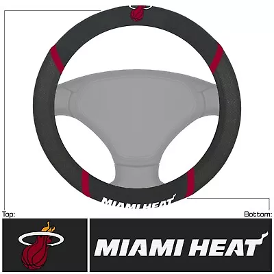 Fanmats NBA Miami Heat Embroidered Steering Wheel Cover  • $17.49