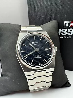 Tissot Prx Powermatic 80 T137.407.11.041.00 Blue Dial Genuine Automatic Watch • £285