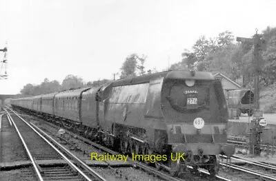 Railway Photo - Up Ilfracombe Portion Of Atlantic Coast Express Rushing Th C1953 • £2