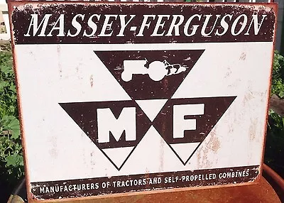 Massey Ferguson Self Propelled Tractor Tin Metal Sign Garage Classic Combines • $19.95