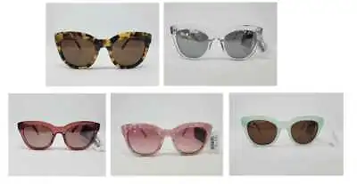 New Womens J Crew Cabana Oversized Sunglasses Tort / Bright Ruby • $59.99