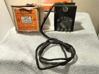 O Gauge Lionel Prewar 75 Watt Type B Transformer - Original Box - Tested & Works • $17.50