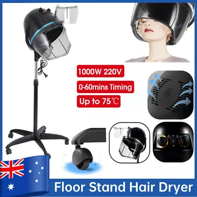 1000W Stand Up Hair Dryer Hood Hair Bonnet Dryer Swivel Caster W/ Heating Timer • $139.98