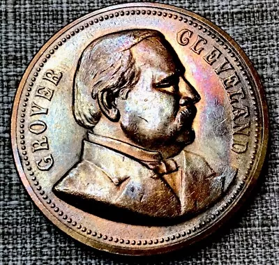 President Grover Cleveland Commemorative US Mint 1 5/16  Medal #51 Vintage Coin  • $0.99