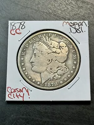 1878 CC Morgan Silver Dollar VF Very Fine Carson City Mint Coin (Raw11766) • $154.95