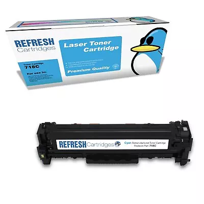 Refresh Cartridges Cyan 718C Toner Compatible With Canon Printers • £18.97