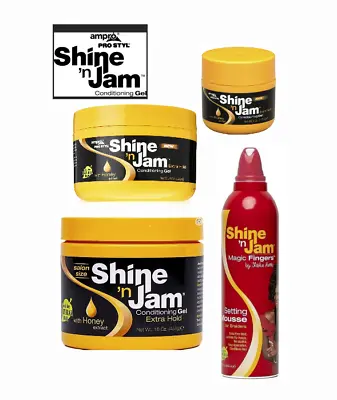 Ampro Shine N Jam Conditioning Extra Hold Hair Gel - 8 Oz • £5.99