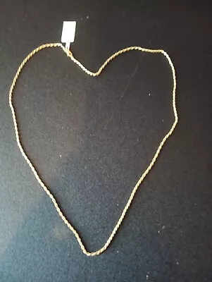 10k Solid Gold Rope Classic Chain Link 18 Inch Necklace For Men Women • $159.99