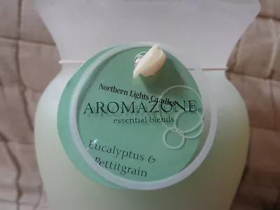 AromaZone Aromatherapy Large Candle Eucalyptus & Pettitgrain - NEW In BOX • $27