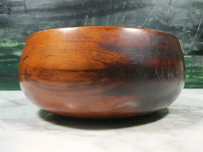 Antique Large Hawaiian Turned Carved Curly Koa Wood Calabash Bowl Old Hawaiiana • $3952.50
