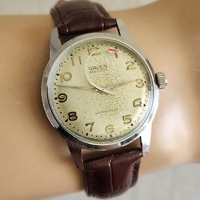Vintage Gruen Men's Manual Winding Watch 510Rss Swiss 1960s • $159