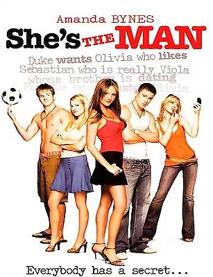 SHE'S THE MAN Amanda Bynes Channing Tatum Laura Ramsey 2006 DVD Disc Only • $3.25