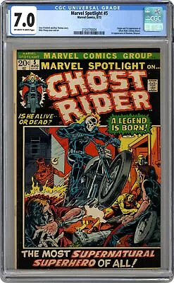 Marvel Spotlight #5 CGC 7.0 1972 2124770004 1st App. And Origin Ghost Rider • $2350