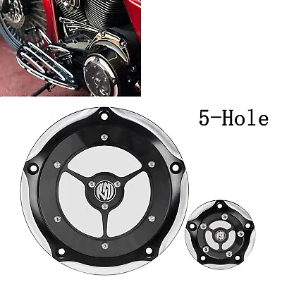 5-Hole Clarity Derby Timing Cover For Harley Softail Dyna Street Bob Low Rider • $45.98