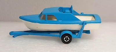 Matchbox Superfast 9 Boat & Trailer 1976-83 TP Near Mint RARE Wheels • £18.50