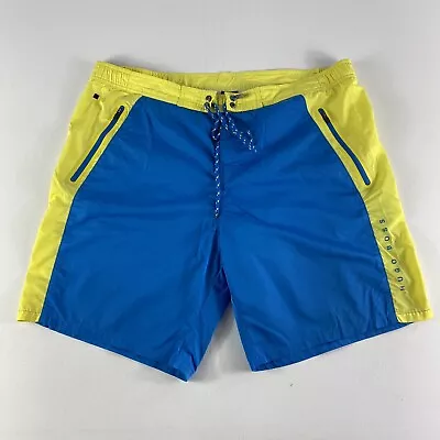 Hugo Boss Swim Trunks Mens XL Blue Beach Board Casual Shorts Lined 8  Inseam • $23.99