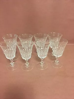 Vintage Crystal/Glass Stemware Wine Glasses (set Of 8) • $28.87