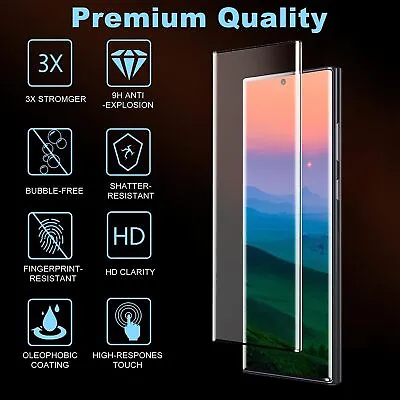 $7.99 • Buy For Samsung S23 S22 S21 S20 Note S10 Plus Ultra Tempered Glass Screen Protector