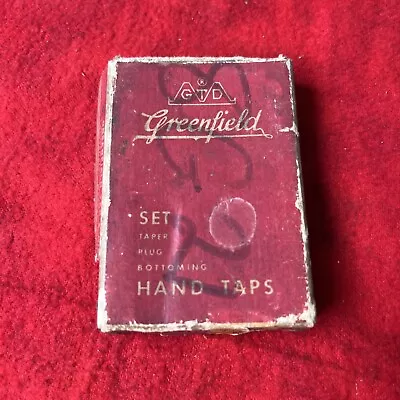 VTG Greenfield Tap & Die Hand Taps 5/16-18 Set Of 3 W/ ORIGINAL BOX (t70) • $25