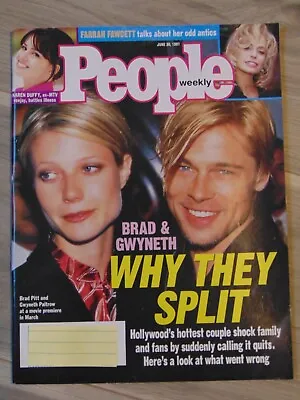 1997 June 30 People Magazine - Brad Pitt & Gwyneth Paltrow Cover - • $12.99