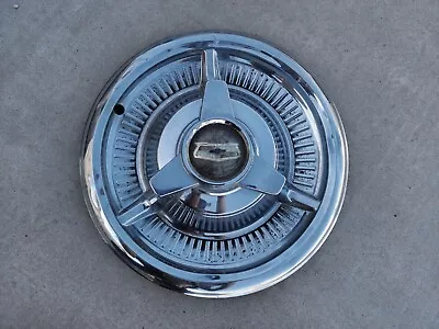 Original 1958 Chevrolet Impala Spinner Hubcap Wheelcover Centercap 14  Chevy OEM • $35