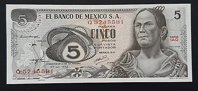 MEXICO 5 Peso 1972 UNC/MINT • £2.99
