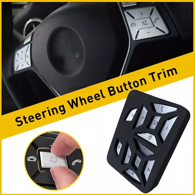 Steering Wheel Button Silver Trim For Mercedes Benz E C G Class W204 12-16 • $14.99