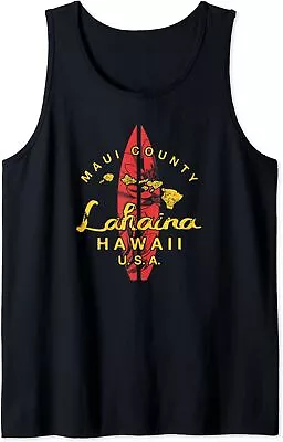 Hawaii Lahaina Maui Vintage Hawaiian Islands Surf Tank Top T-shirt Size S-3XL • $17.99