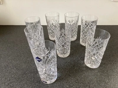 £120 • Buy Edinburgh Crystal Vienna High Ball Glasses X 8