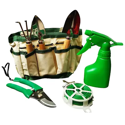 Mini Garden Tool Set Stainless Steel 7 Piece With Bag Plants  • £9.99