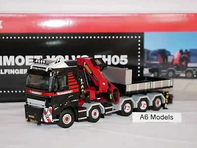 WSI Models ~ Mammoet Volvo FH5 10x4 Palfinger Crane + Jib & Ballast Box 410302 • £194.95