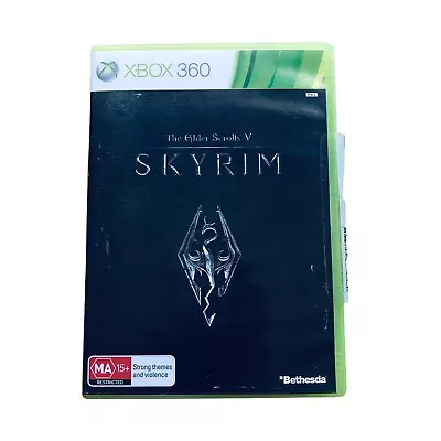 Skyrim The Elder Scrolls V Xbox 360 Video Game MA15+ Strategy Map Like New • $23.95