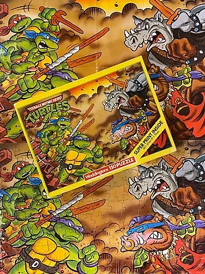 TMNT Vintage Puzzle 1990's Teenage Mutant Ninja Turtles Complete Bonus Poster • $22.50