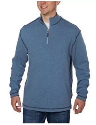 Age Of Wisdom Men’s Reversible 1/4 Zip Sweater • $24.99