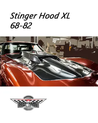 C3 Corvette Custom Carbon Fiber Stinger XL Hood 1968-1982 • $2900