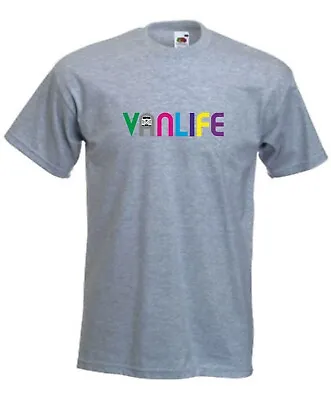 Vanlife Campervan T-shirt V-Dub Camping Tshirt Vdub Glamping Dub Camper T Shirt • £11.99