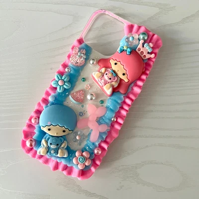 $50 • Buy Little Twin Stars Sanrio Decoden Phone Case Handmade Diy