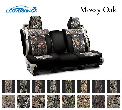 Coverking Custom Front Row Seat Covers Neosupreme Mossy Oak Camo - Choose Color • $299.99