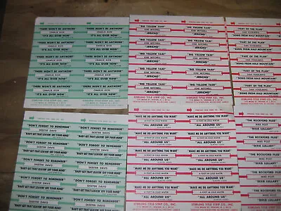 1000 Sterling Title Strips Seeburg Wurlitzer Rockola Jukebox 1000 Nos Ct • $35