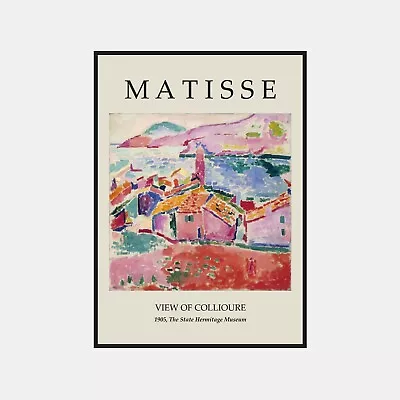 Henri Matisse View Of Collioure Exhibition Vintage Wall Art Poster Print • $74.50