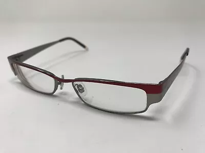 DKNY DY5553 1081 Eyeglasses Frame 50-15-135 Red/Gun Silver Polish QI45 • $29.50