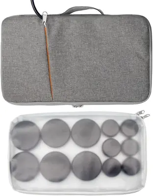 Goodtar Portable Hot Massage Stone Warmer Set With 12 PCS Basalt Stones/Rocks Ma • $71.99