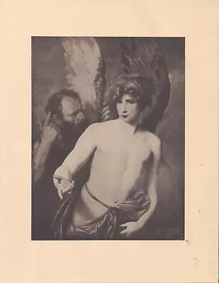 Vintage Art Print - 1902 - Icarus And Daedalus By Van Dyck- 2 Pcs • $10.50